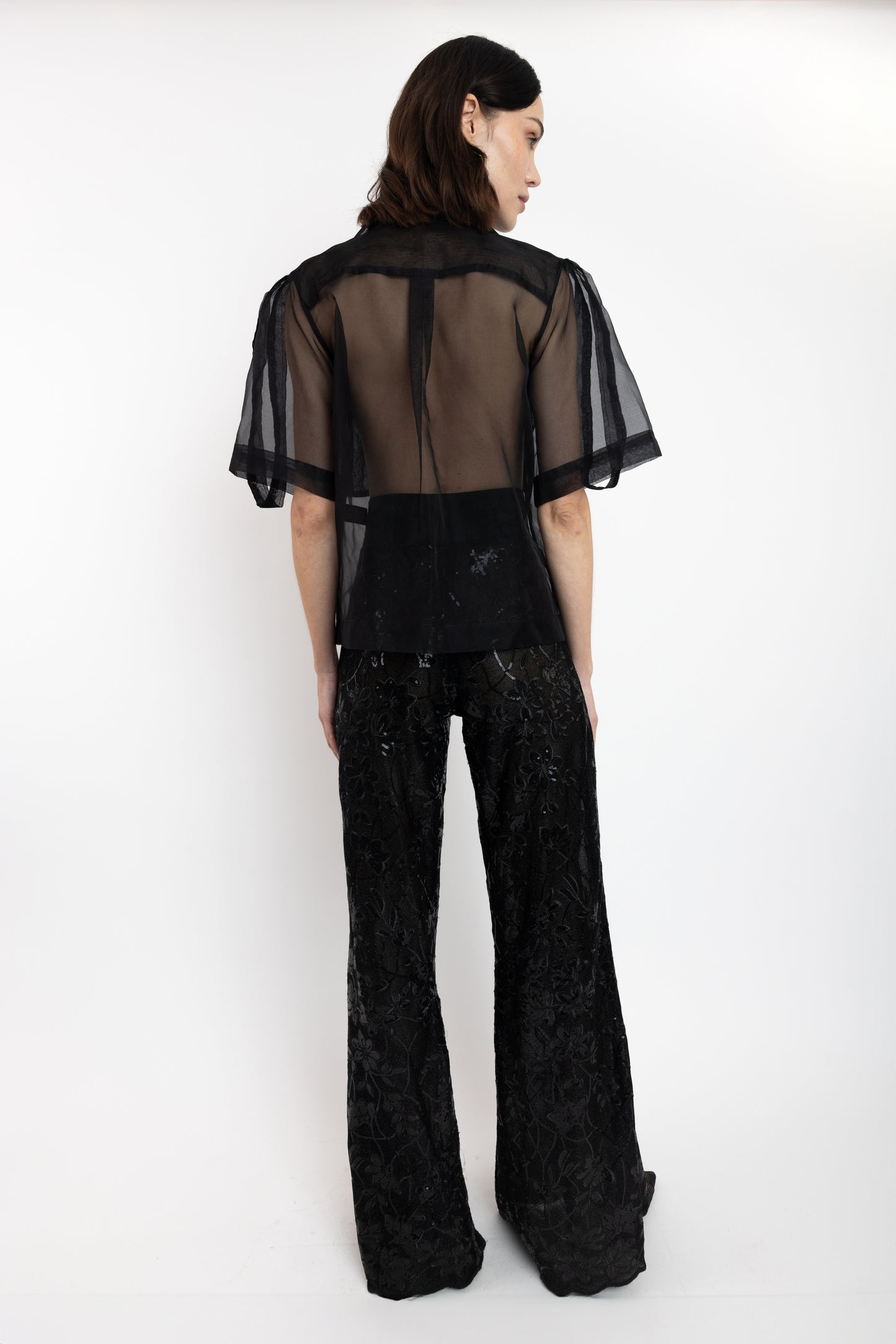 Pantalón Brillos Encaje