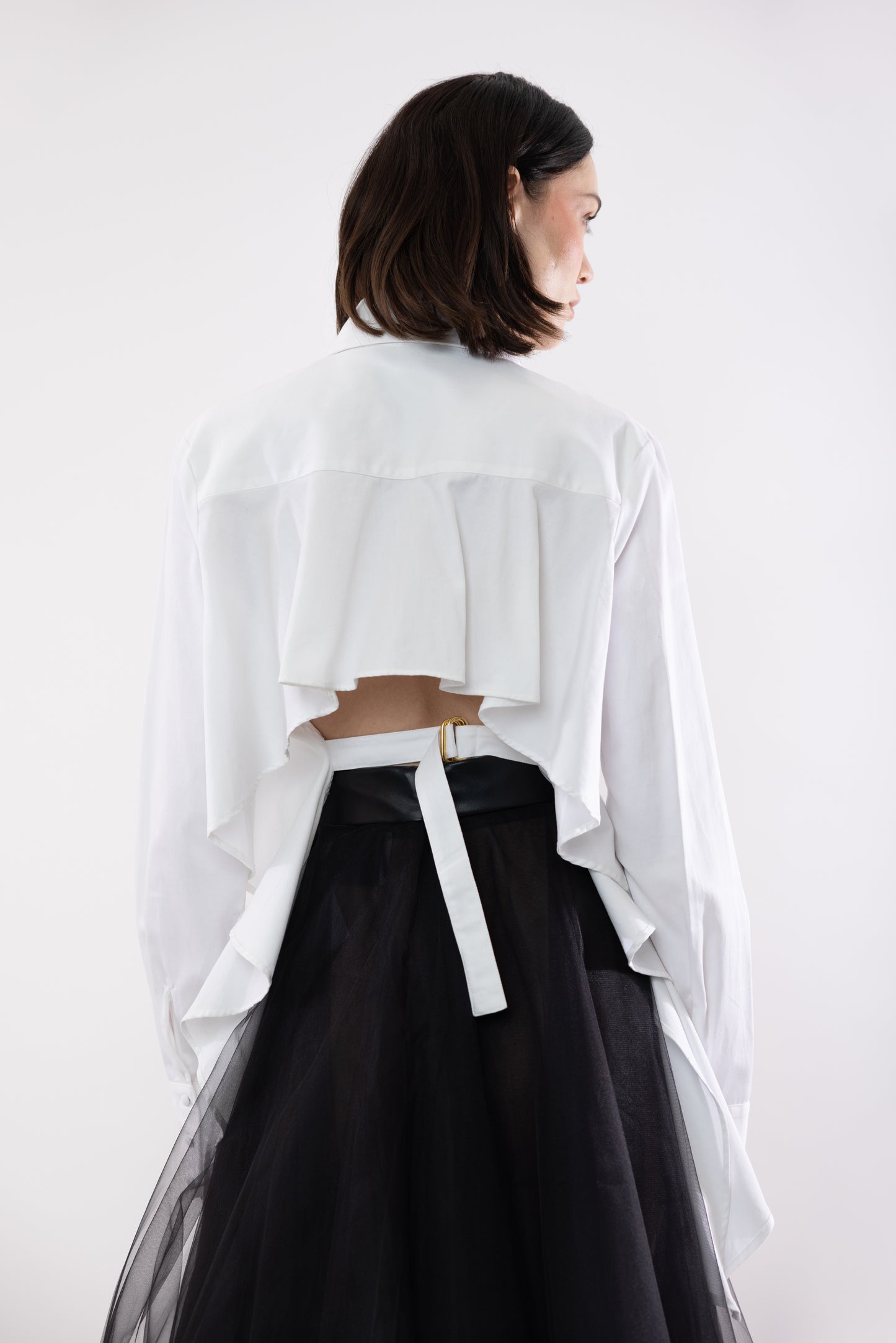 Camisa con Abertura Trasera