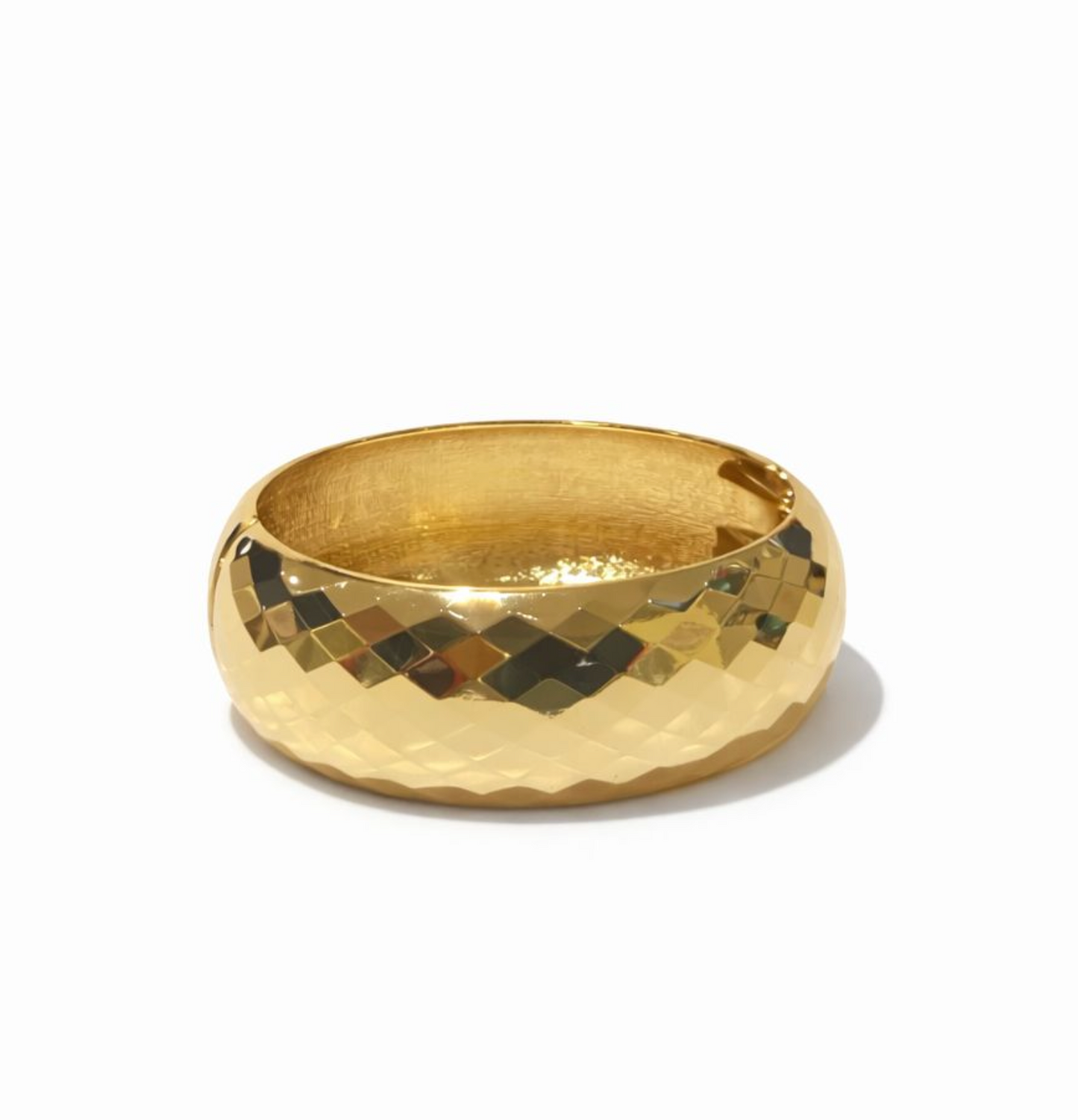 pulsera de clip dorada