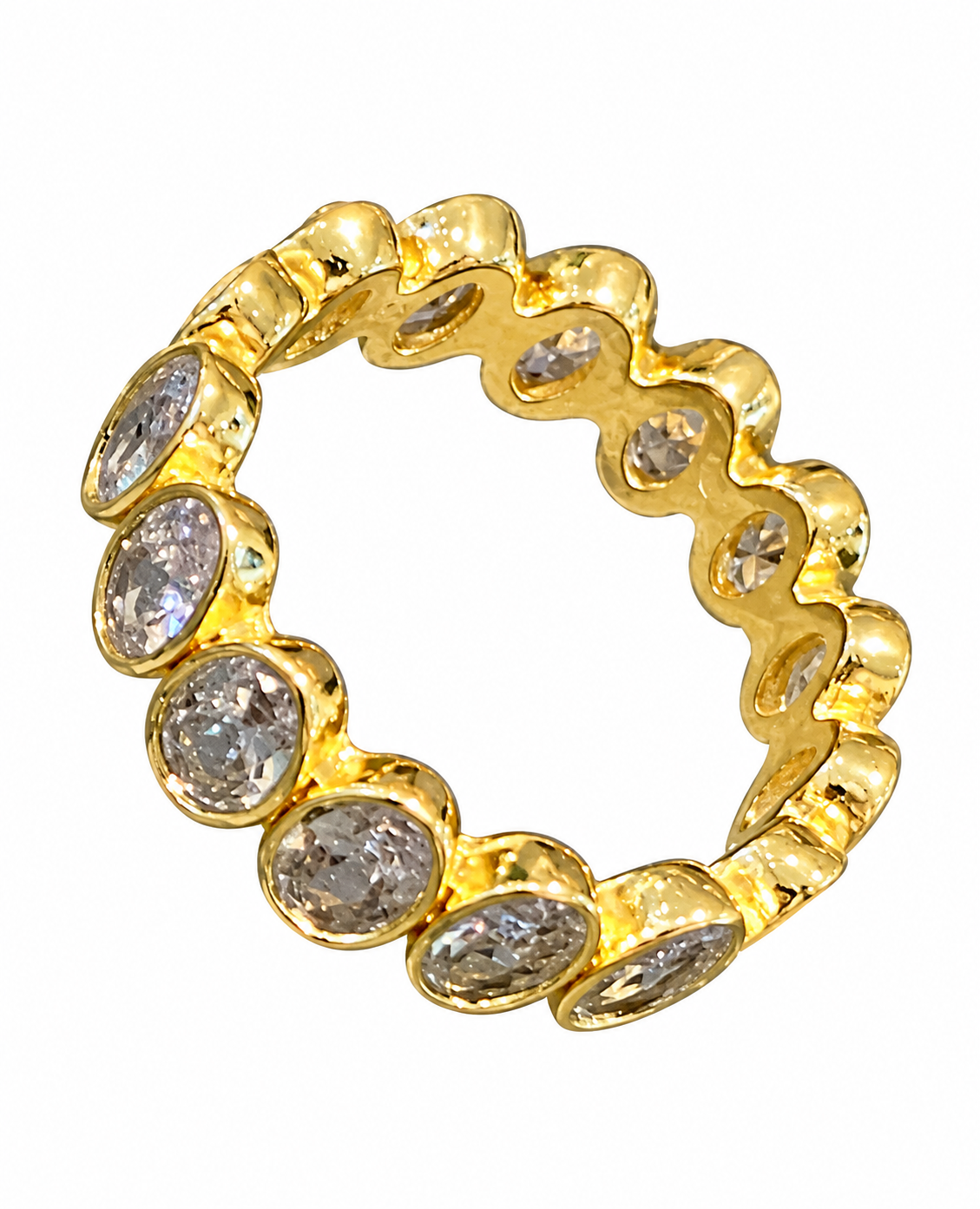 Anillo Ovalos Dorado