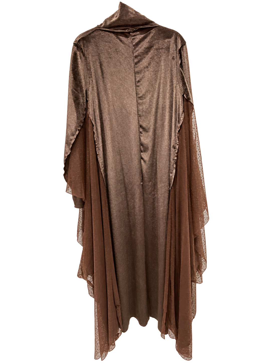 Traje Mesh Terciopelo Café