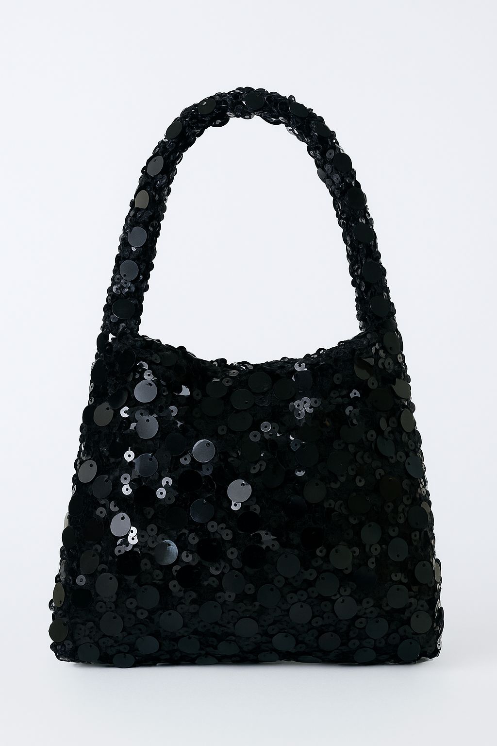 Bolsa negra de lentejuelas