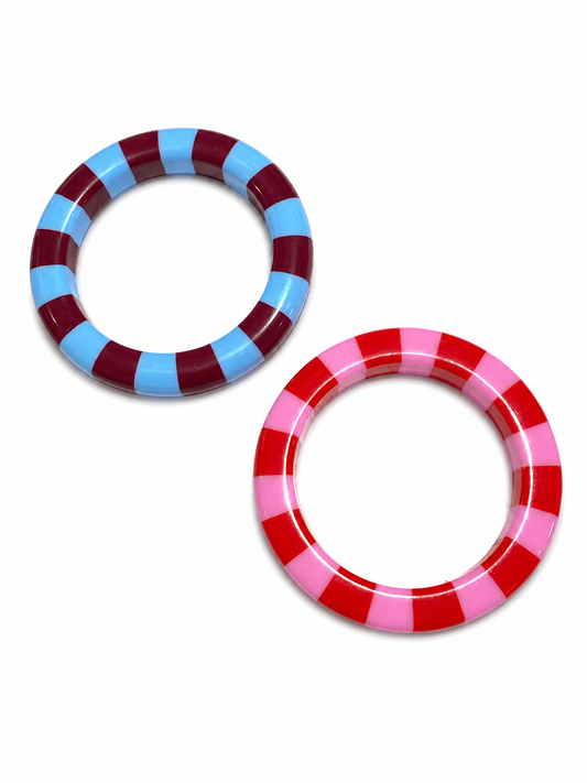 Pulsera rayado bicolor