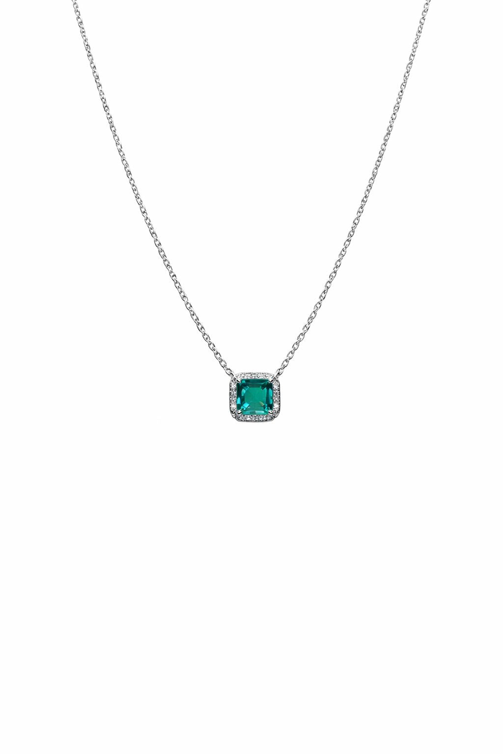 Cadena con dije verde