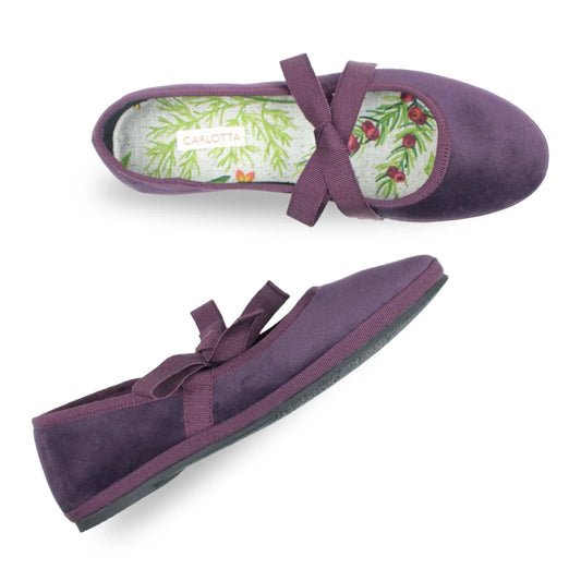 Ballerina con lazos morados CARLOTTA