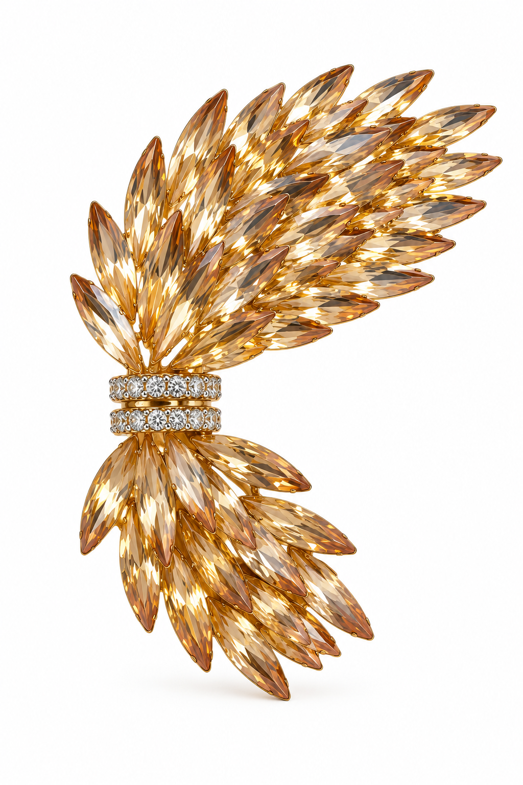 Broche de alas de Cristal