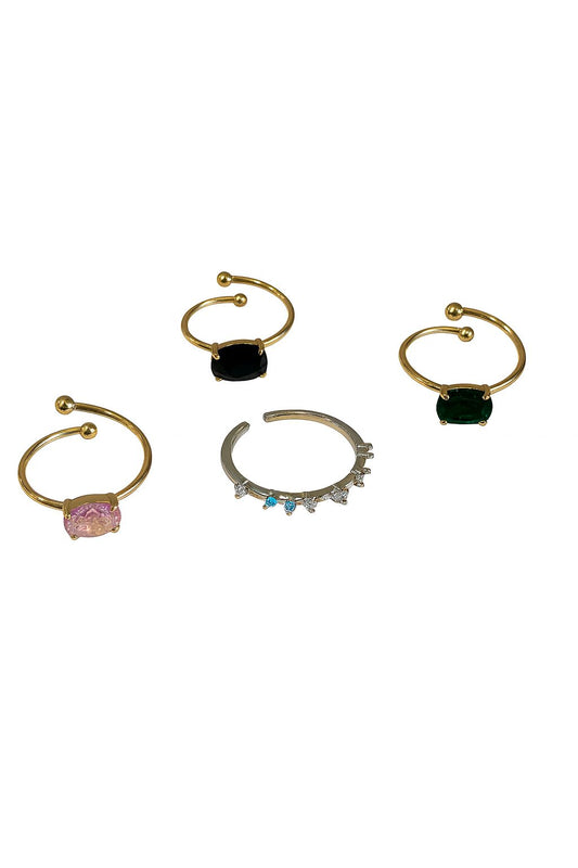 Anillo piedras de Colores