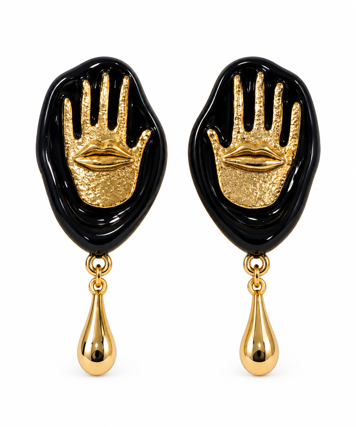 Aretes palmas de Mano