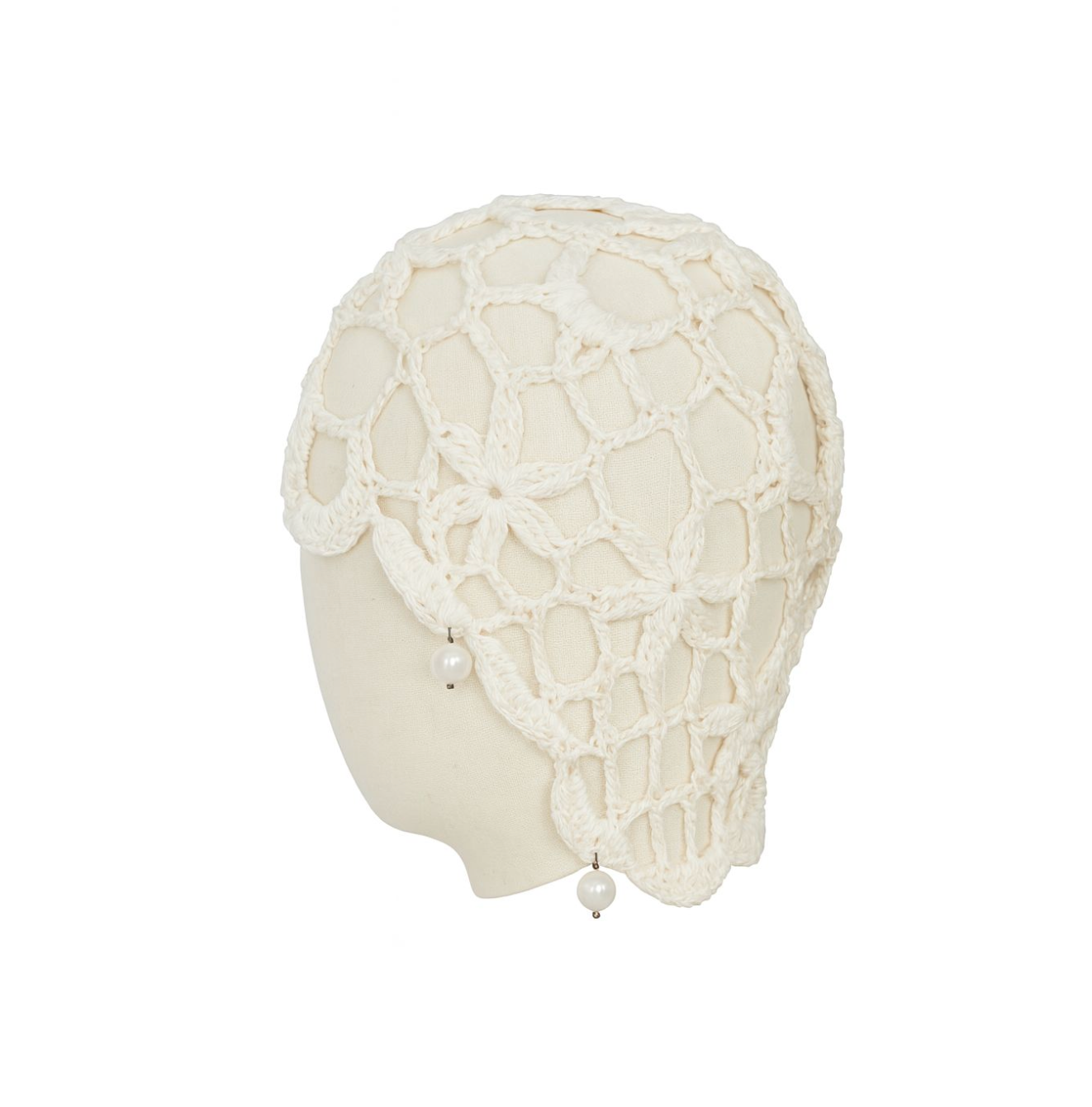 Gorrito Crochete de Flores con cuentas