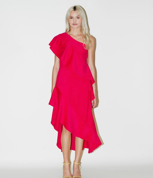 Vestido asimétrico olanes