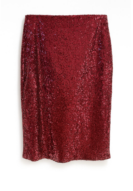 Falda Tubo Lentejuelas