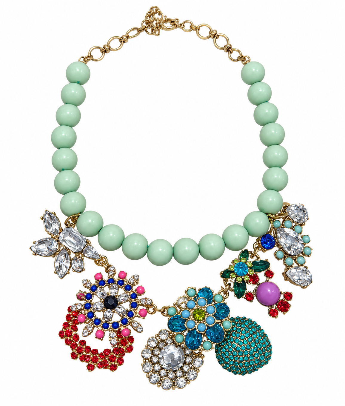 Collar Flor Menta