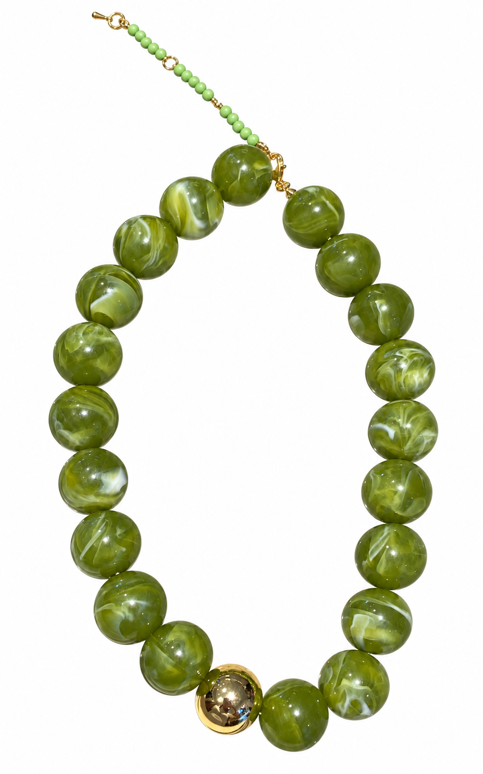 Collar Círculos Verdes