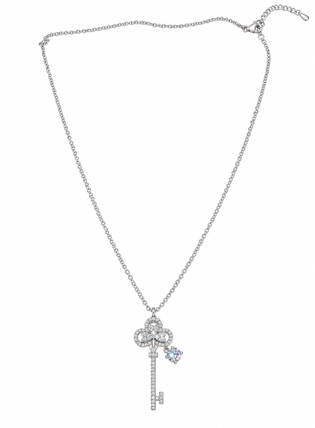 Collar Llave Plateada