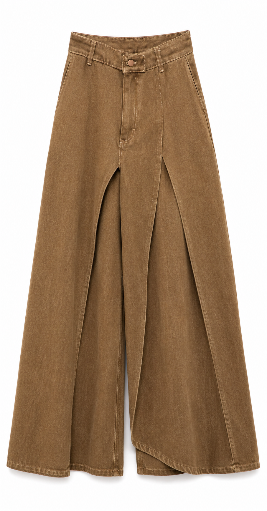 Pantalón Abierto Mezclilla Jaspeado