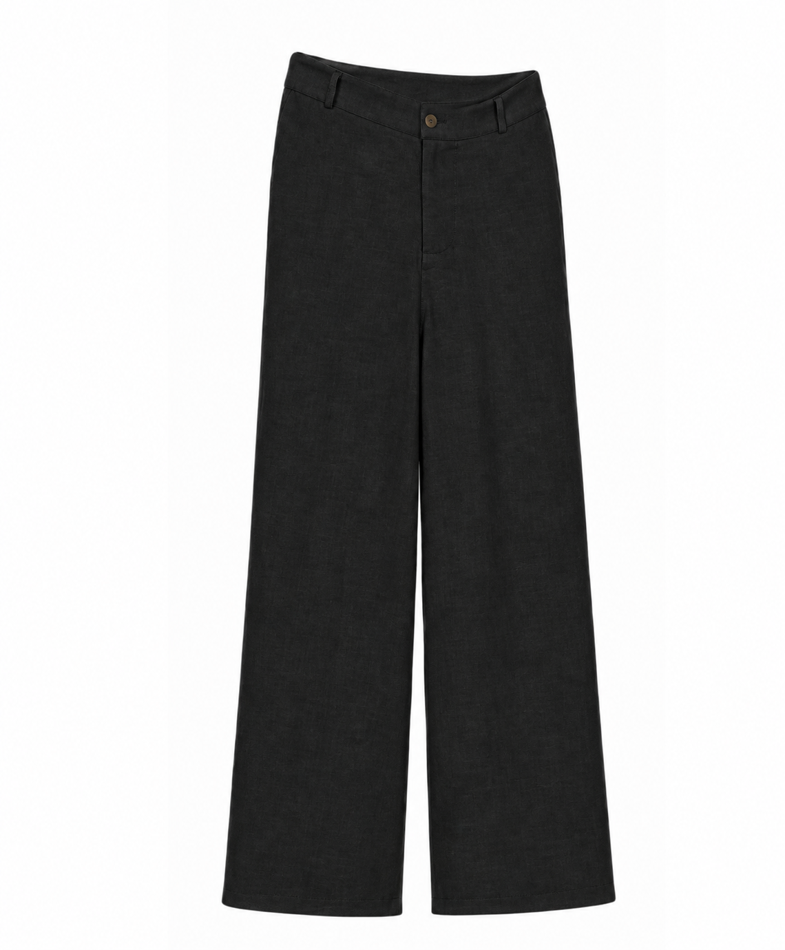 Pantalón  Abierto Lino Crudo Negro
