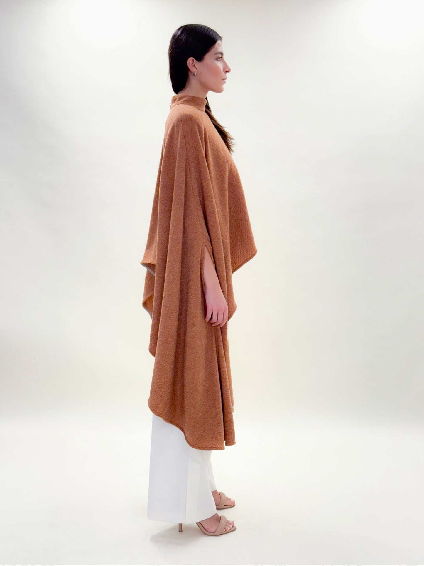 Maxi capa cuello de tortuga