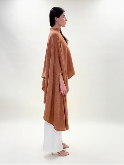 Maxi capa cuello de tortuga