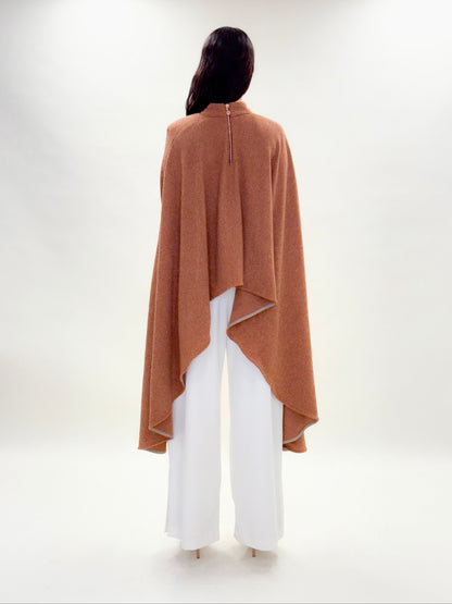 Maxi capa cuello de tortuga