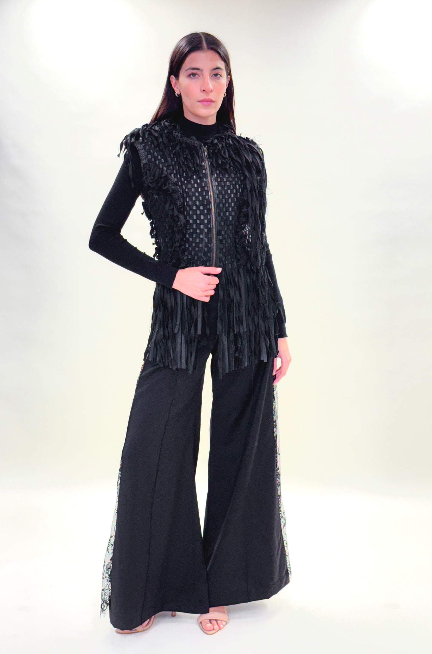 Chaleco Tejido de Flecos