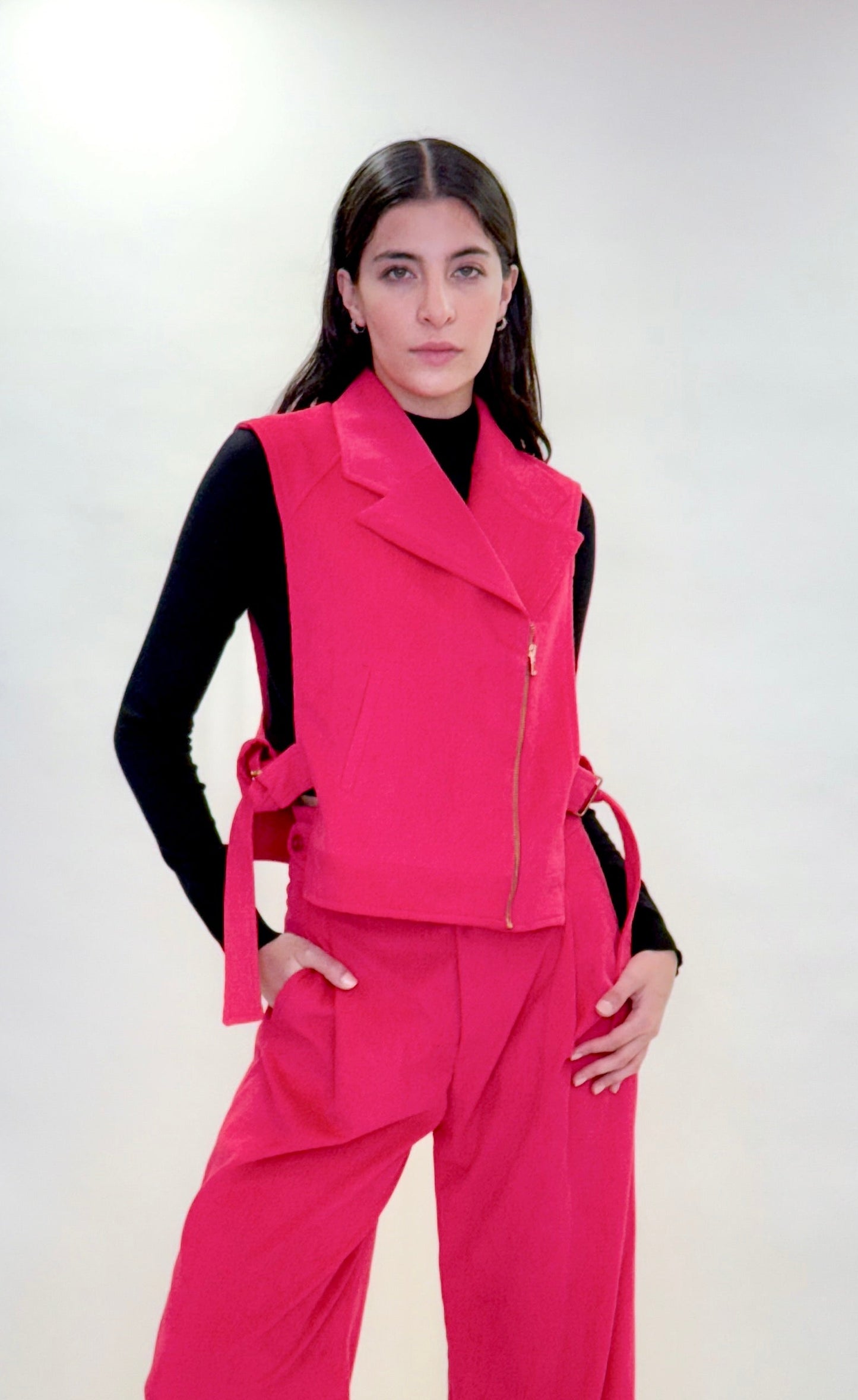 Chaleco biker panilla