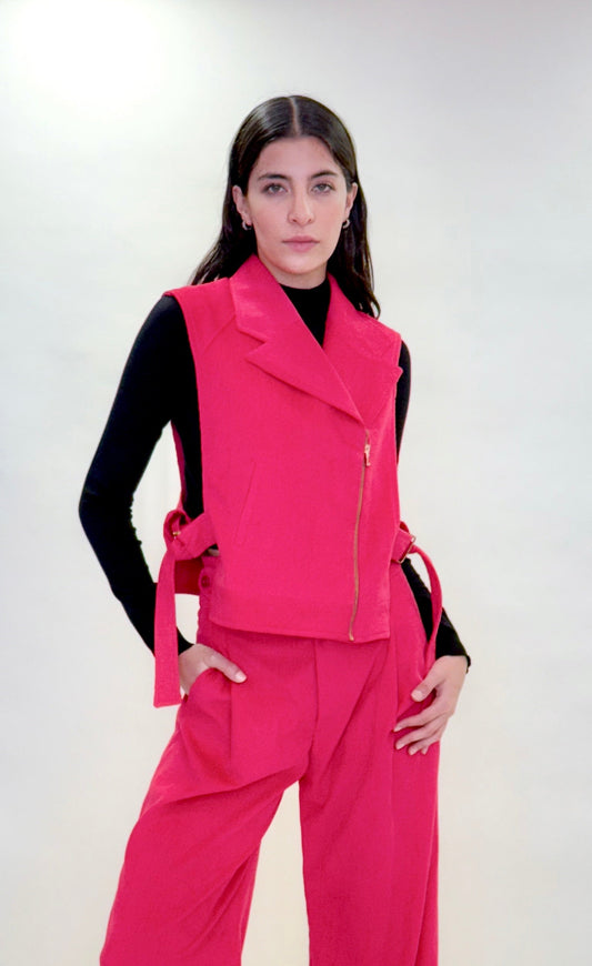 Chaleco biker panilla