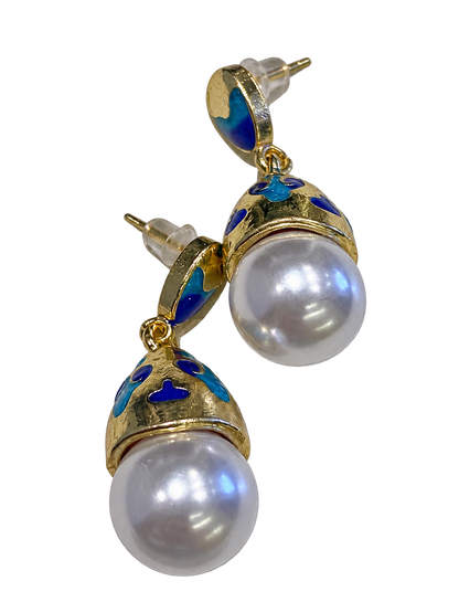 Aretes Esmaltados Perla