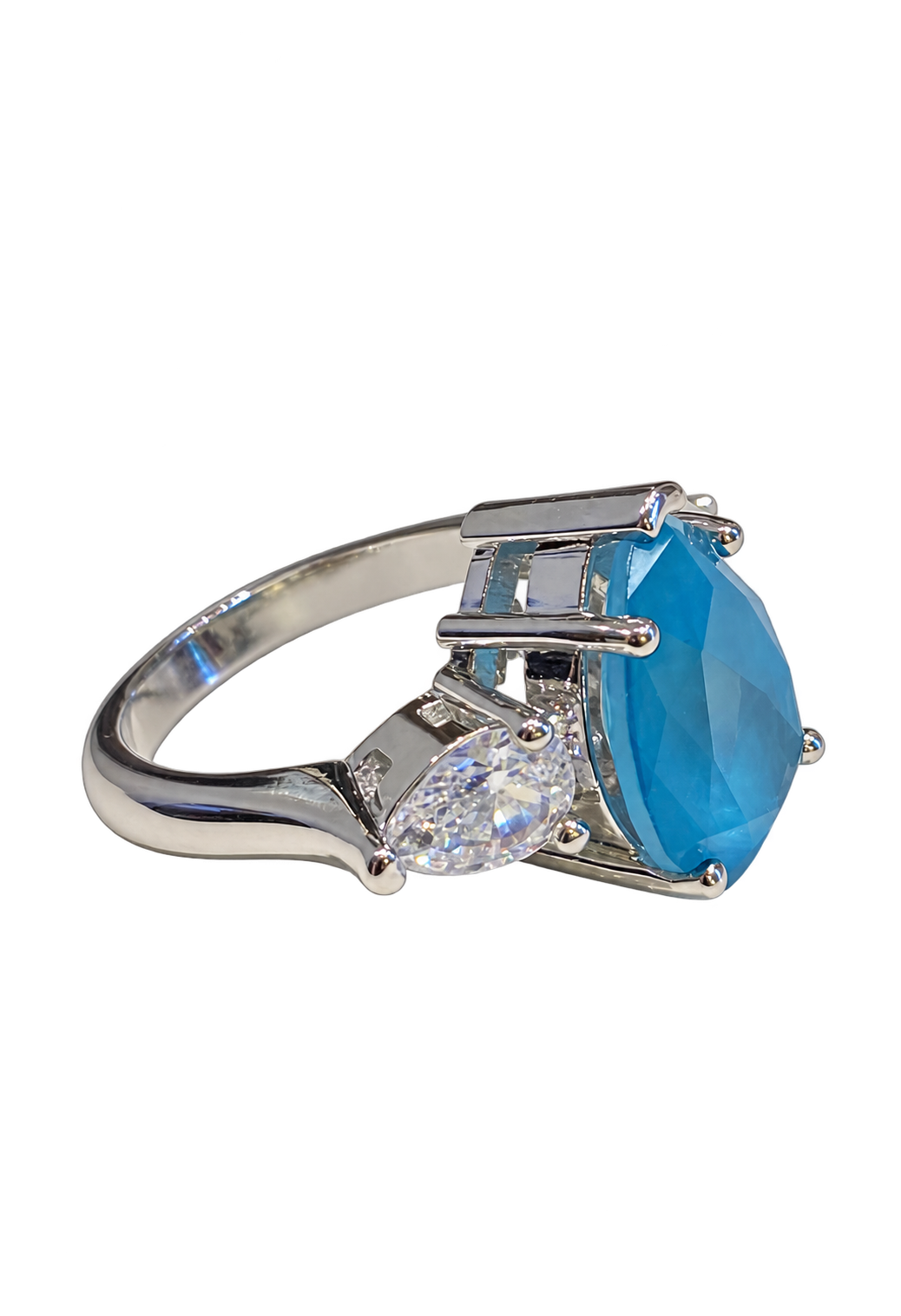 Anillo Gota Verde