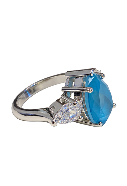 Anillo Gota Verde