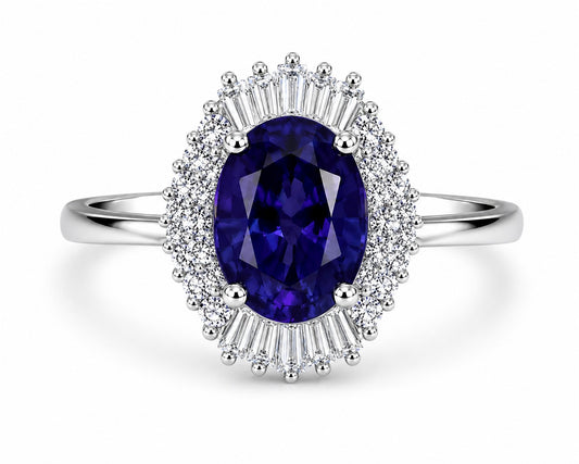 Anillo zafiro AG