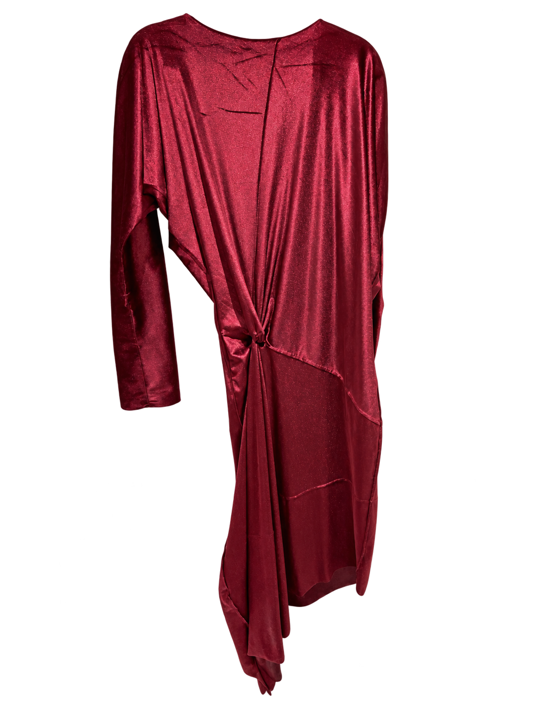 Vestido Nudo Vino
