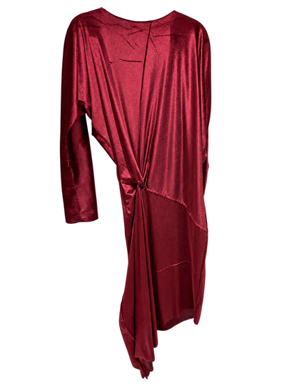 Vestido Nudo Vino