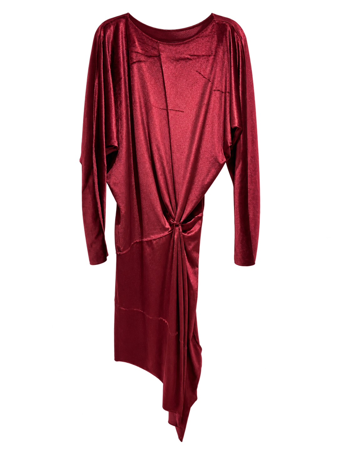 Vestido Nudo Vino