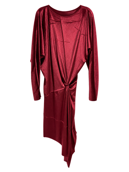 Vestido Nudo Vino