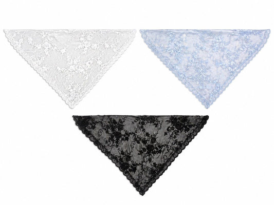 Pashmina de encaje triangular
