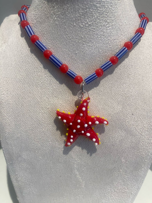 Collar de Vidrio Estrella