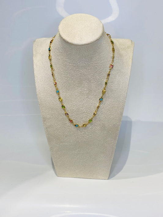 Cadena con Piedras de colores