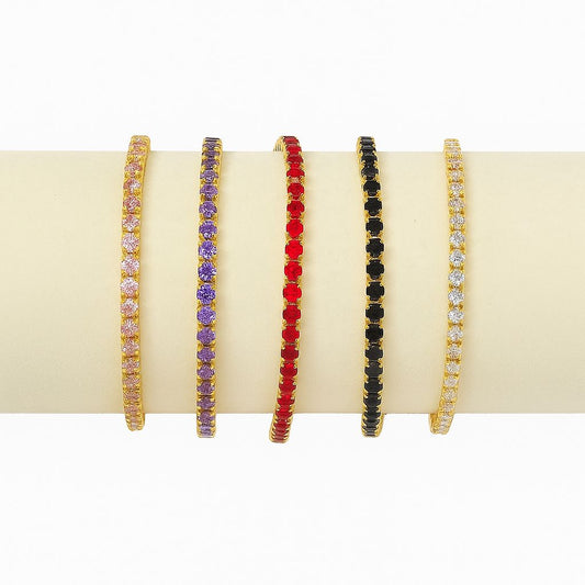 Pulsera de Zirconia Delgada