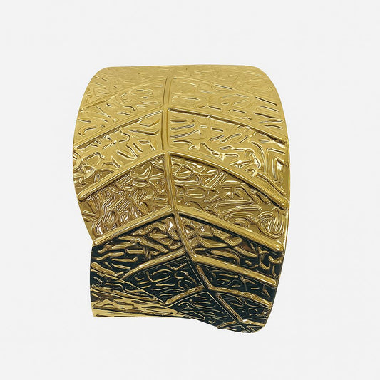Pulsera Dorada Hoja