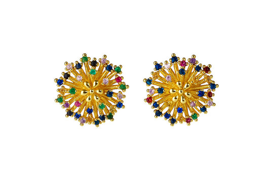 Aretes de Flor de Colores