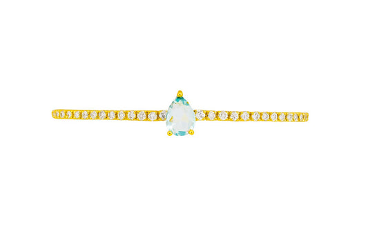 Pulsera de zirconias con gota