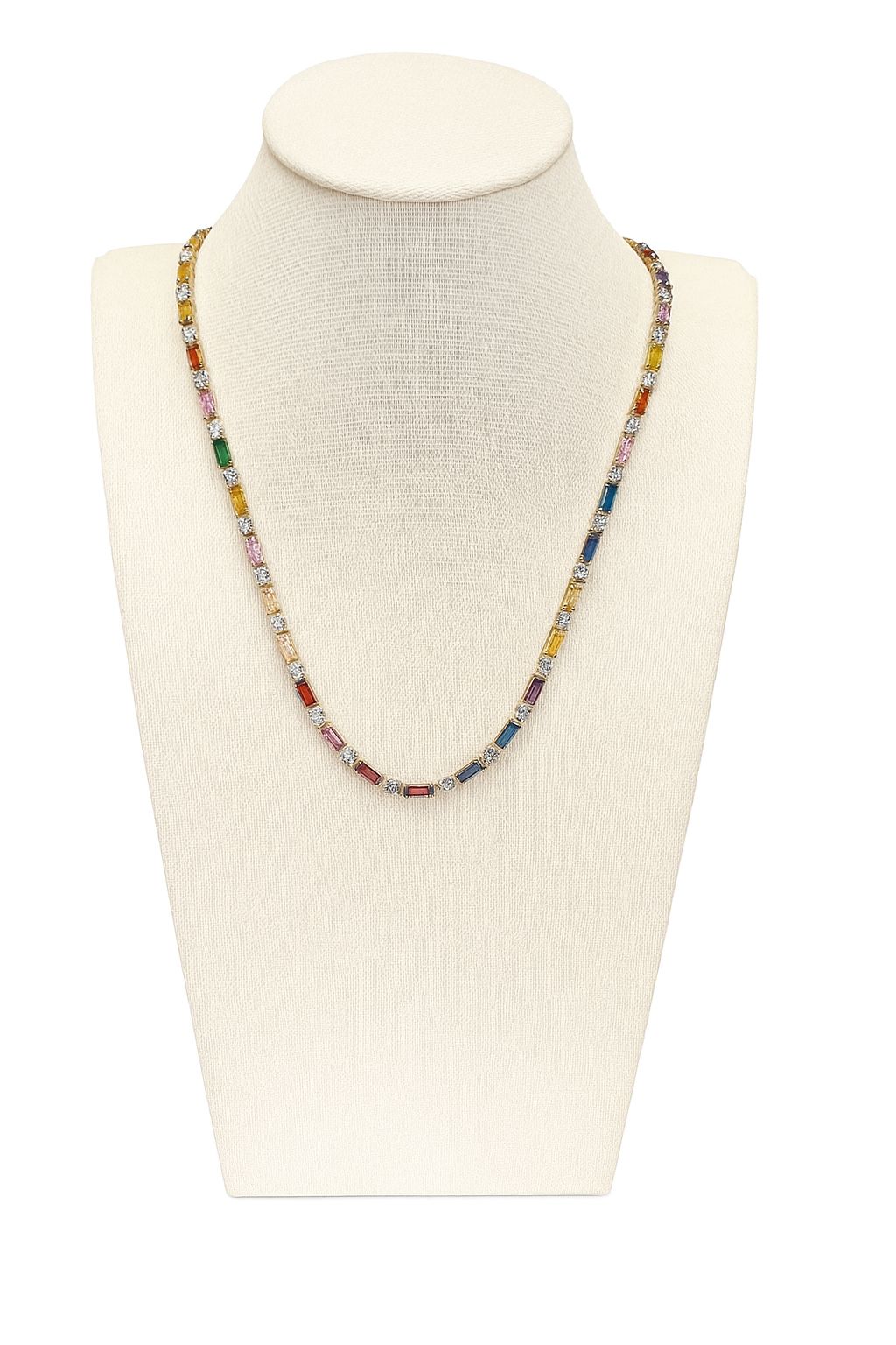 Collar con zirconias de colores