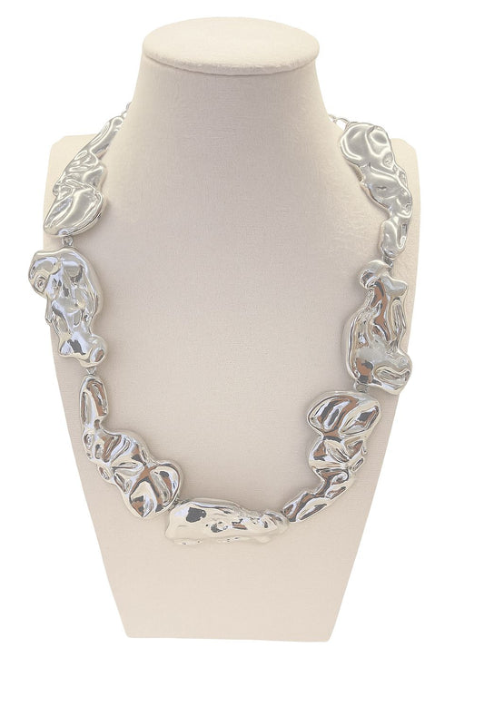 Collar granos Plateado