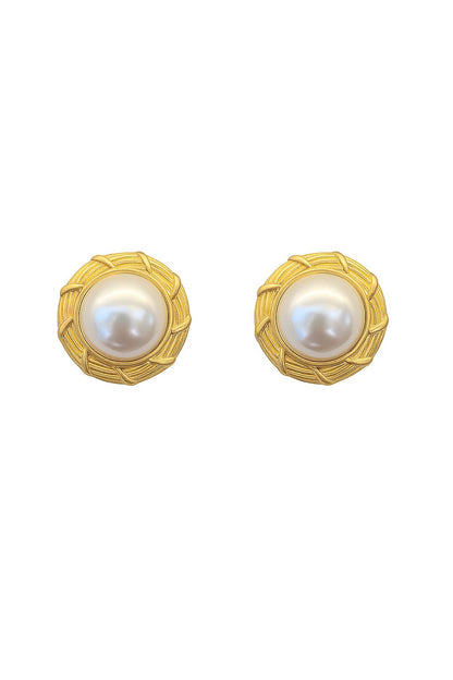 Aretes grandes de perlas