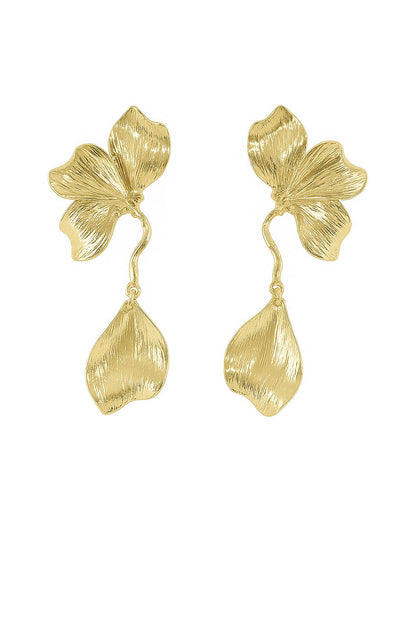 Aretes flor con petalo