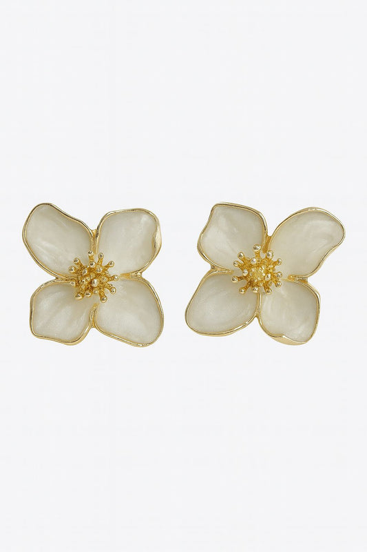 Aretes de Flores Esmaltados