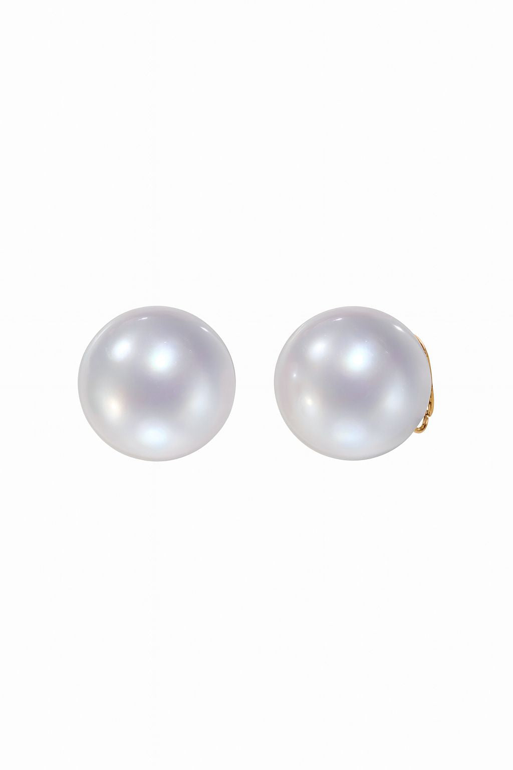 Aretes de perlas grandes de Bola