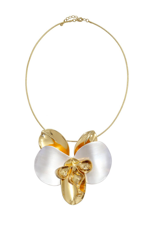 Gargantilla de Orquidea dorada