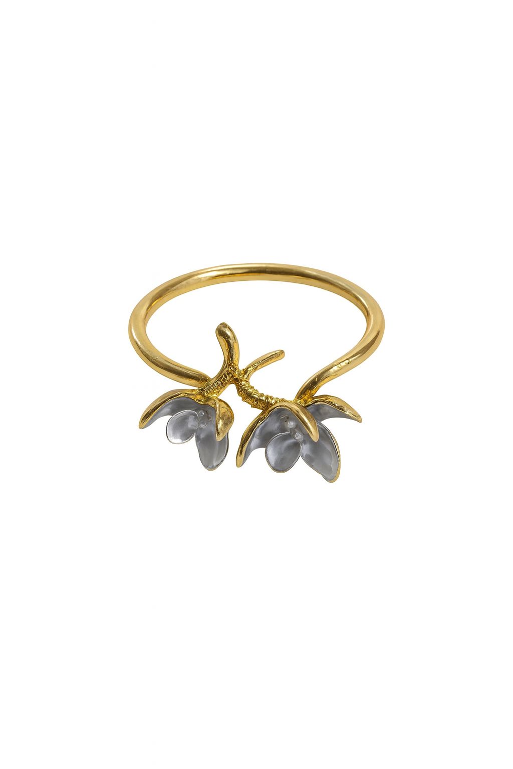 Anillos de dos flores