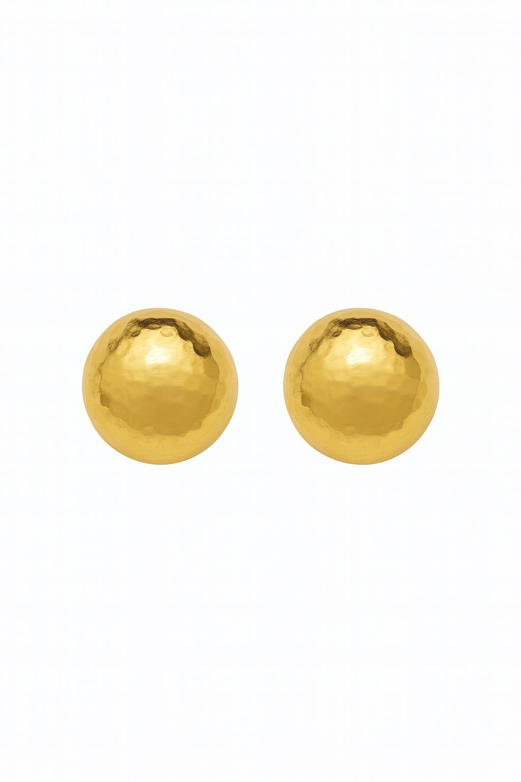 Aretes dorados de bola